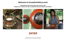 Tablet Screenshot of ecuadorpottery.com